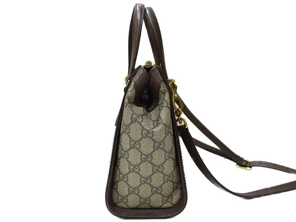Gucci Bag Beige Shoulder Tote Handbag Ophidia GG Tan